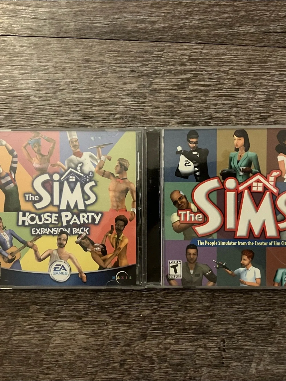 The Sims 1 Base Game + House Party Expansion Pack PC CD-ROM Lot W/ Keys EA Maxis